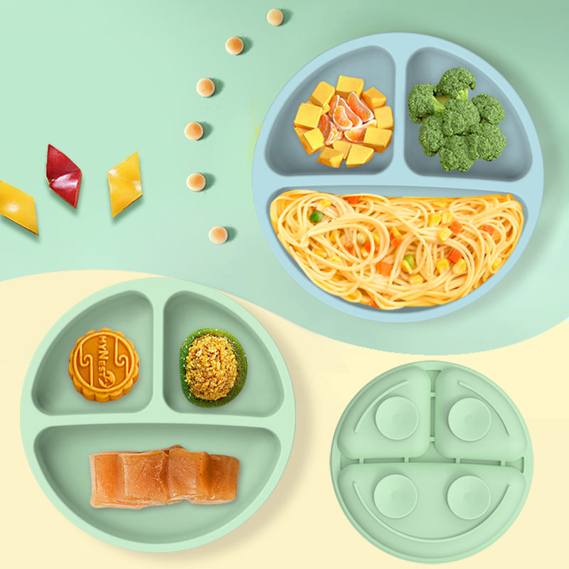 Yellow 1183# Silicone Baby Feeding Set - Suction Plate, Bib, Cup & Utensils | BPA-Free Baby Tableware 5