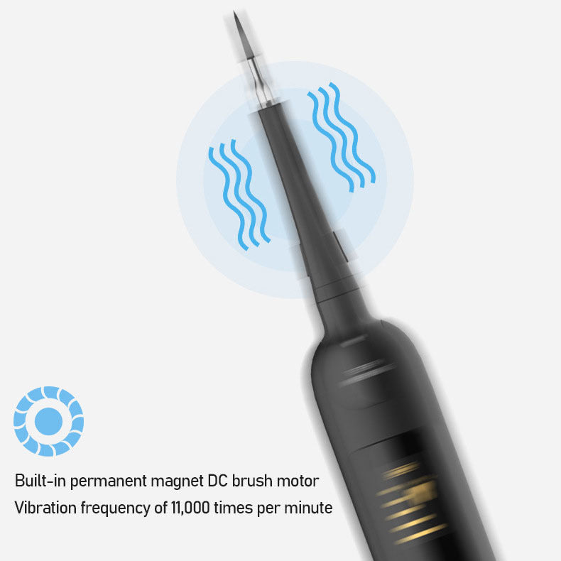 Rechargeable Electric Dental Scaler with LED Display and Cleaning Kit - 250mAh Battery, Home-Use Plaque Remover 3