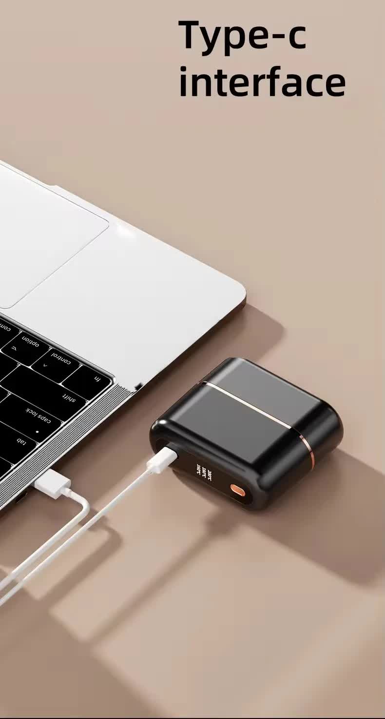 Black Wireless Hair Straightening Brush with Adjustable Temperature - Model HK-118 5