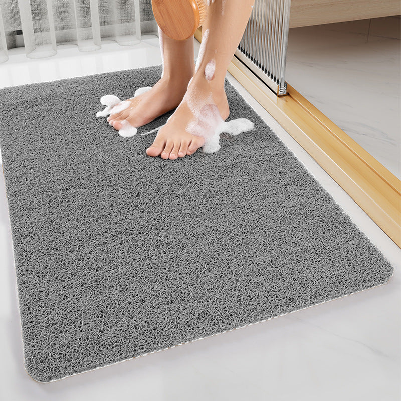 White Non-Slip Loofah-Style Bathroom Mat - Quick-Dry and Soft 44*75cm 5