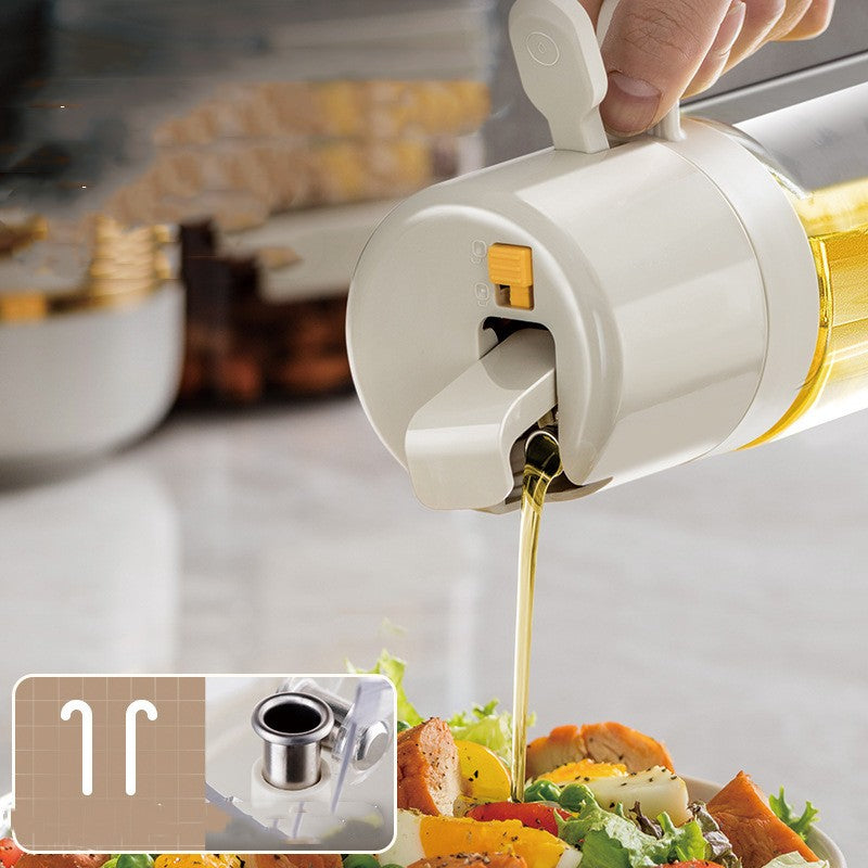 550ml Oil Sprayer and Pourer Bottle - Dual Function for Cooking 4