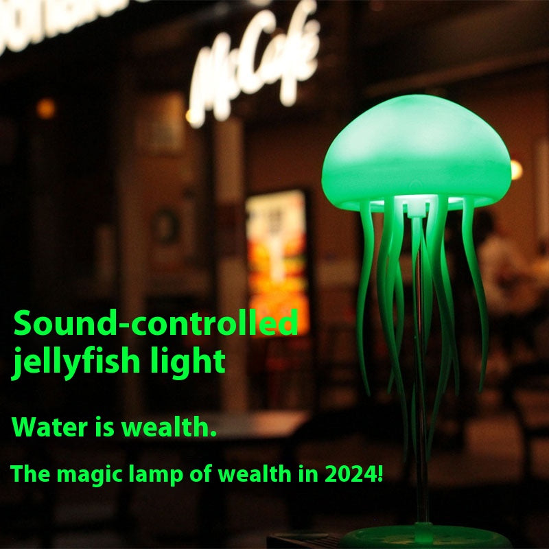 Hanging Style Jellyfish Shaped Night Light - 1000mAh Rechargeable LED Lamp 3