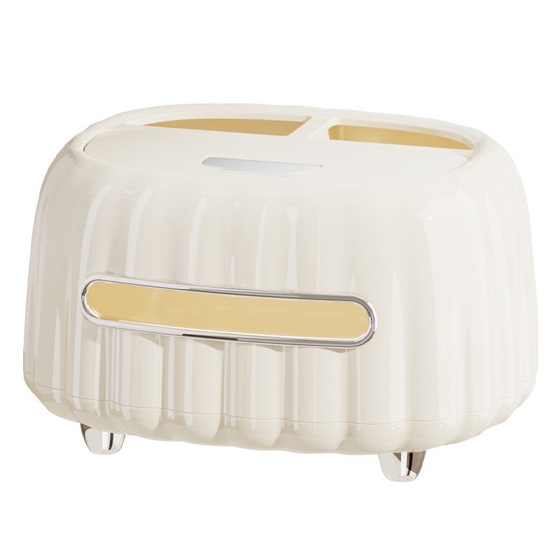 Multi-Functional Tissue Box Organizer with Storage Compartments - Green 4