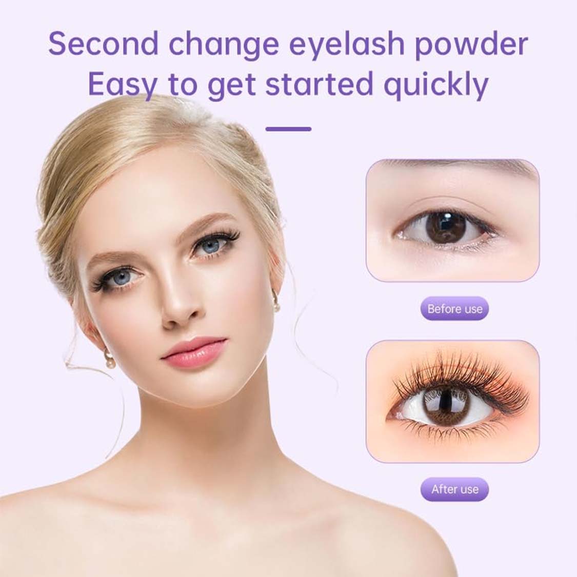 White Electric Heated Eyelash Curler - 3 Temperature Settings, Rechargeable, Compact Design 4