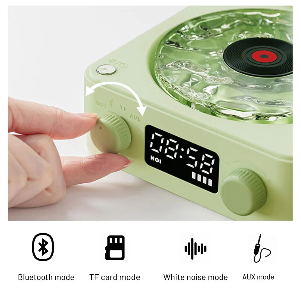 Brown, KW03 Bluetooth Sleep Sound Machine - Retro Design with 1500mAh Battery 3