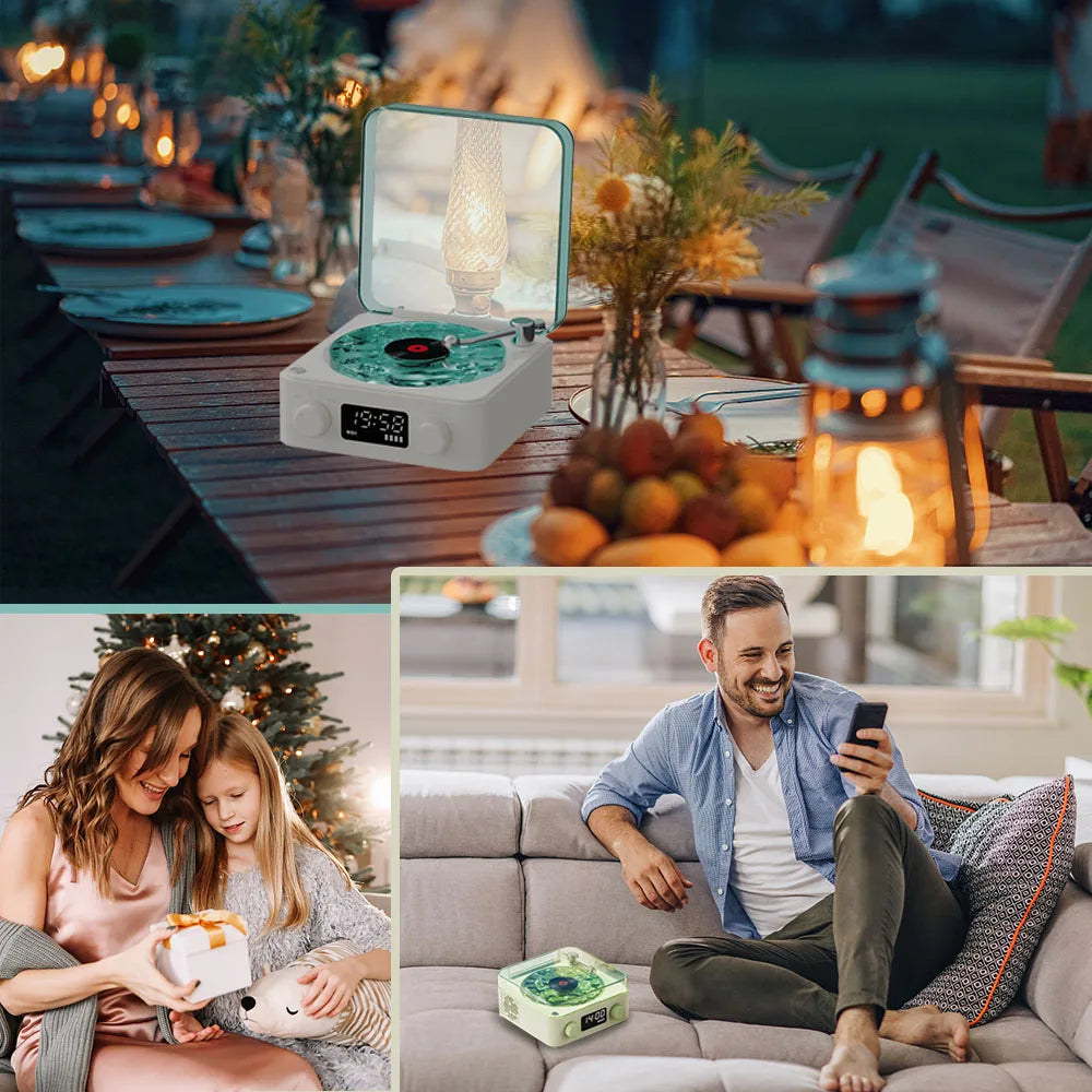 Brown, KW03 Bluetooth Sleep Sound Machine - Retro Design with 1500mAh Battery 5