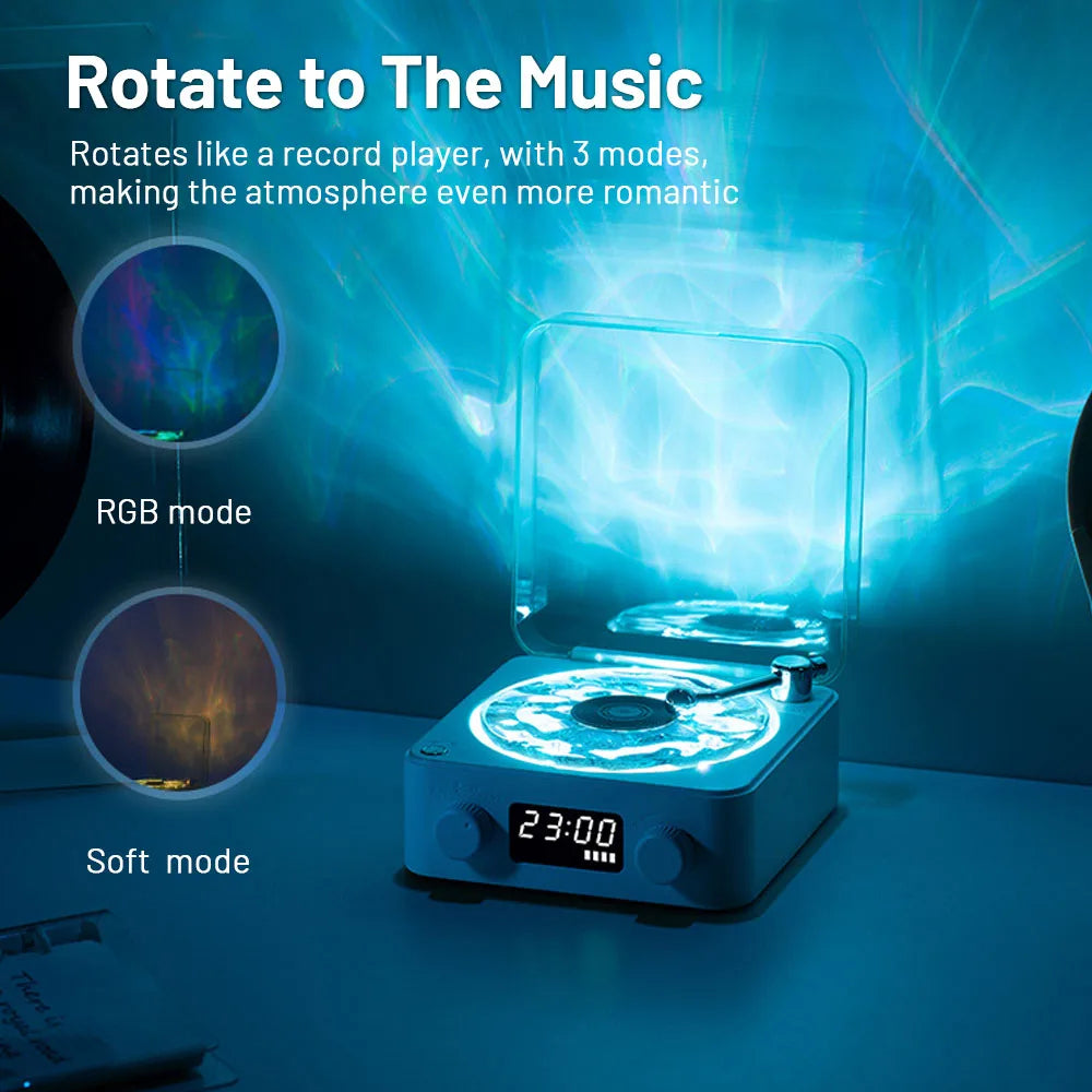 Black, KW03 Bluetooth Sleep Sound Machine - Retro Design with 1500mAh Battery 3