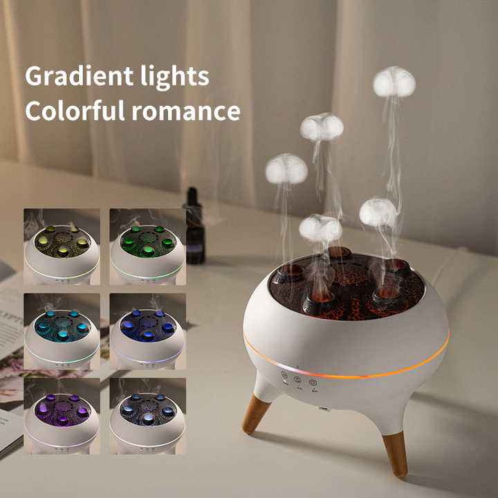 Dynamic Jellyfish Aroma Diffuser with Timer, Ambient Lighting, and Adjustable Mist Modes 5