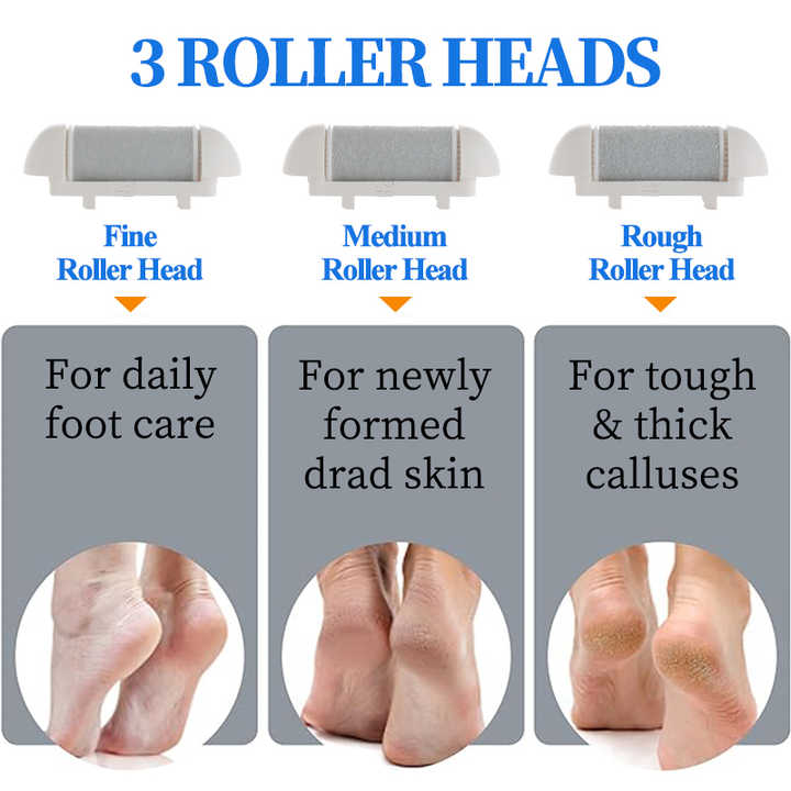 Rechargeable Electric Callus Remover with Adjustable Speeds and LED Display Dark Blue 4