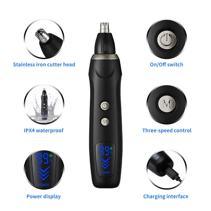 6-in-1 Rechargeable Electric Grooming Kit with Interchangeable Heads and LED Display 4