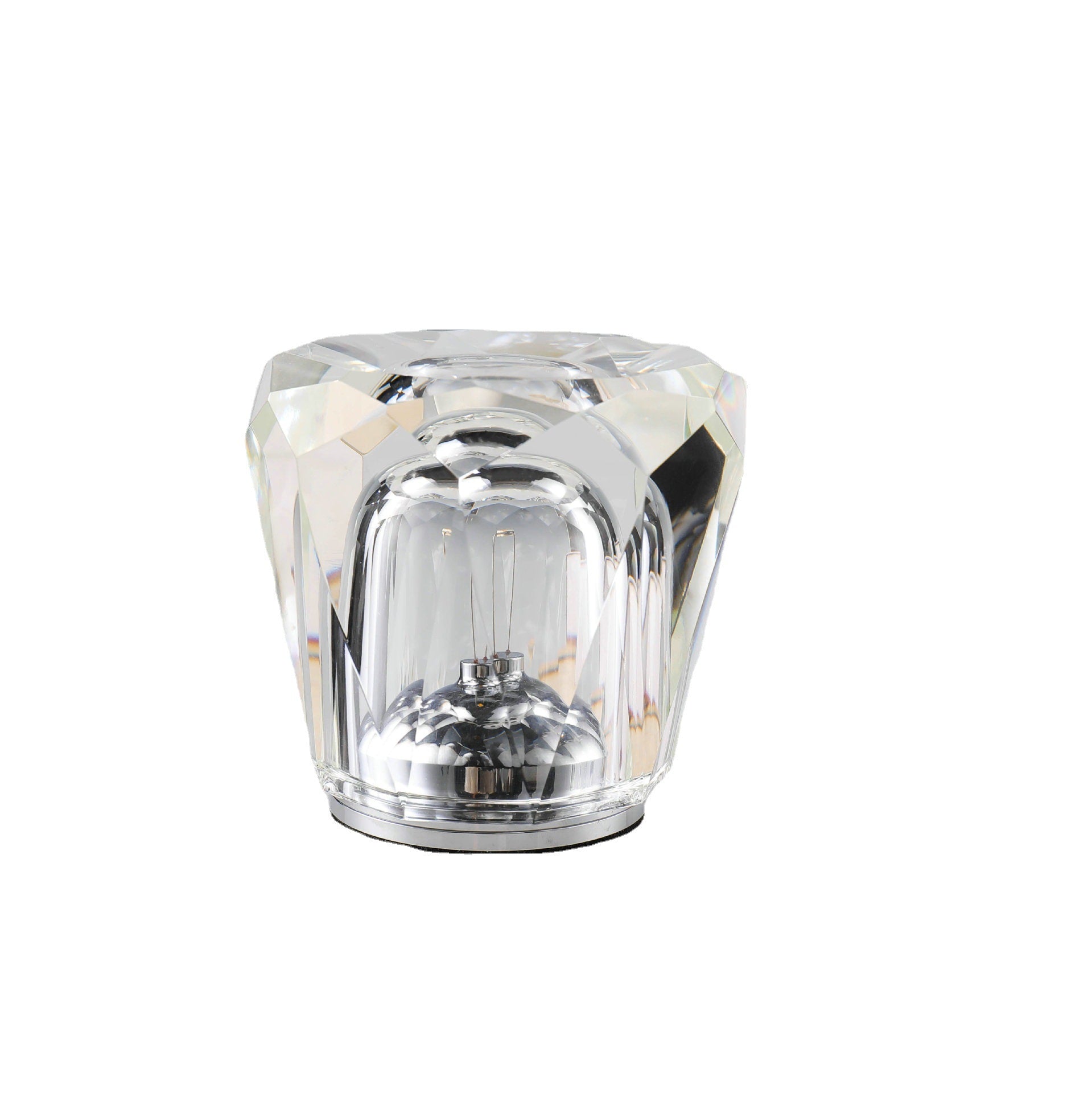 Crystal LED Table Lamp with Starburst Effect, Rechargeable and Portable Design,Type B 90mm (H) *85mm (W)