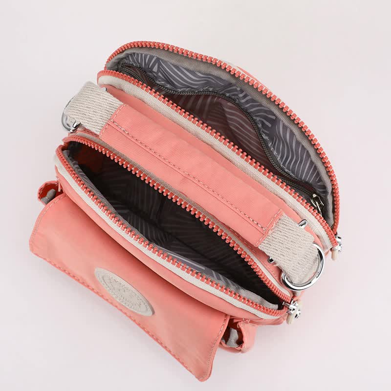 Black Compact Nylon Crossbody Bag - Stylish and Versatile Shoulder Purse 4