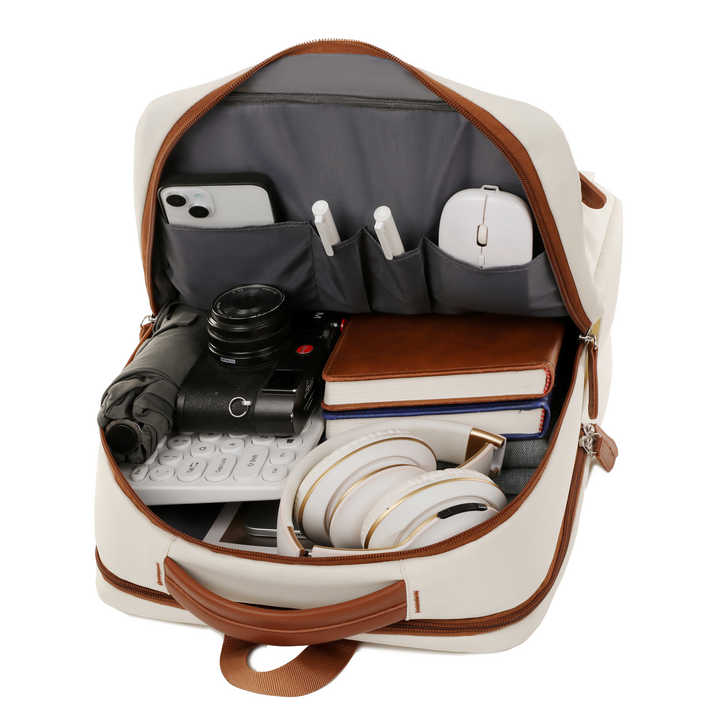 Off White Waterproof Business Backpack - 31L Capacity, Stylish and Versatile 5