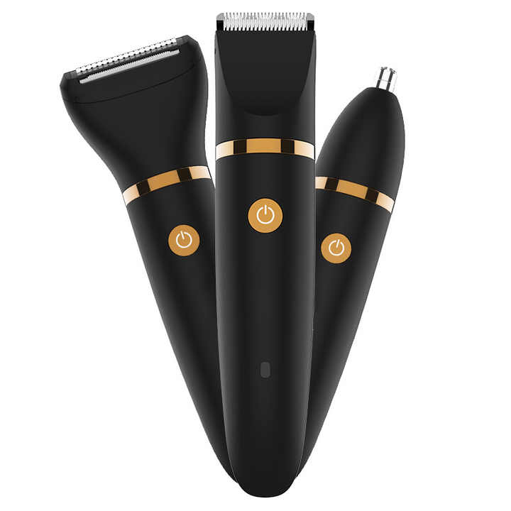 3-in-1 Waterproof Rechargeable Electric Hair Trimmer Set for Men - Professional Grooming Kit 5