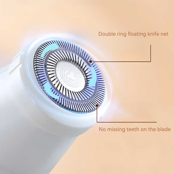 2-in-1 Electric Lady Shaver with Precision Tip - Portable and Rechargeable Grooming Tool 5