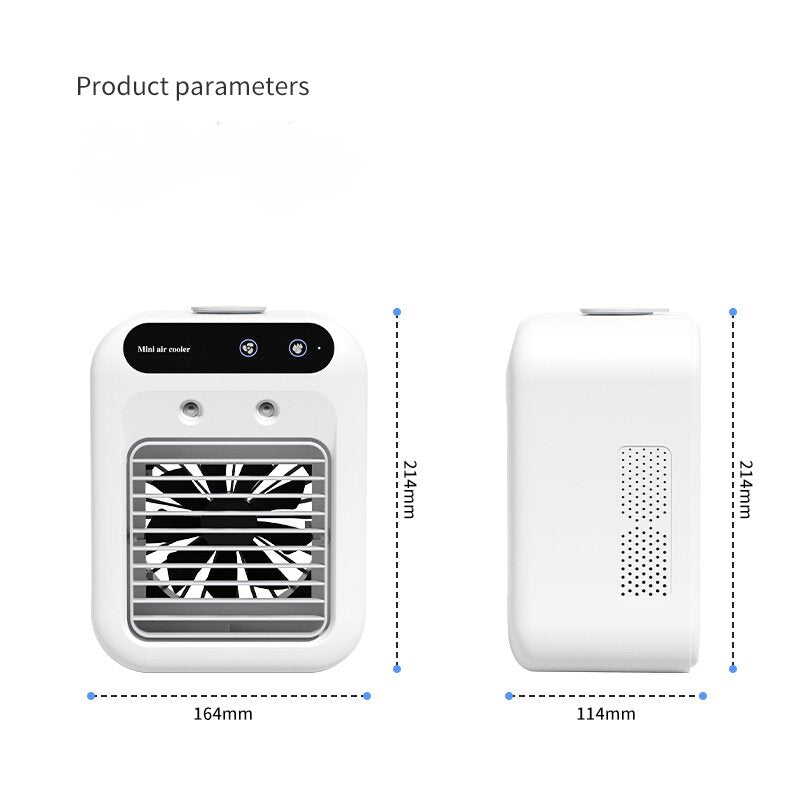 Portable Mini Air Cooler L7 with 500ml Water Tank and Humidifier Function 5