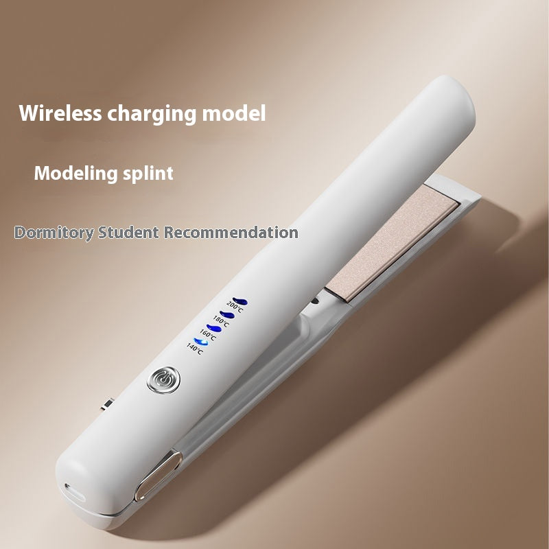 Black Portable Wireless Hair Straightener with Adjustable Temperature - USB Type-C Charging, Lightweight Design 4