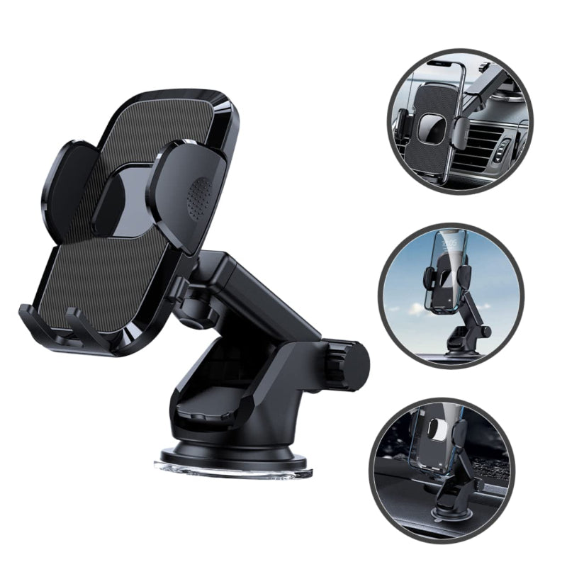 360° Adjustable Car Phone Holder - Dashboard and Air Vent Mount（S161+CF26） 3