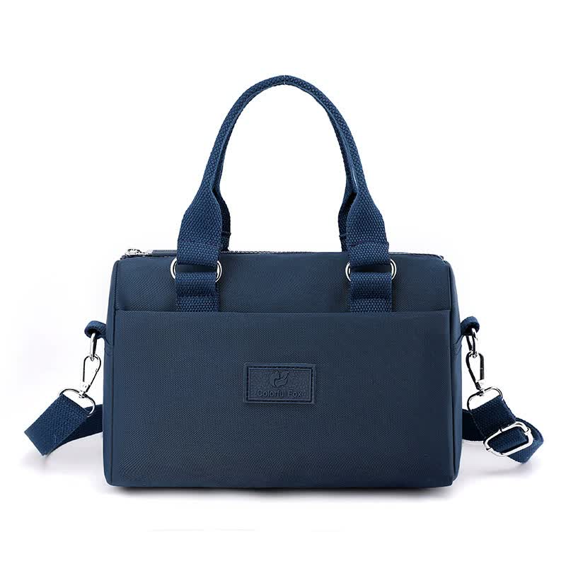 0485# Blue Multifunctional Nylon Shoulder Bag - Lightweight and Spacious Handbag for Women, 20x15x11cm 16