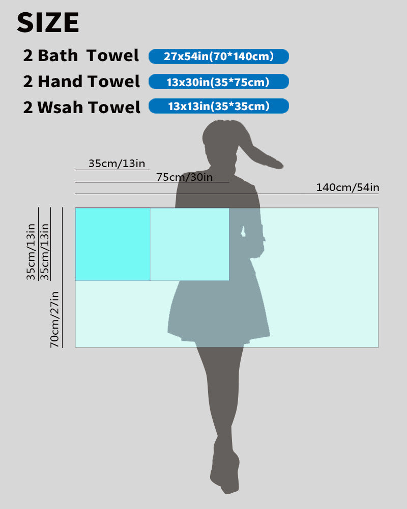 Yellow Luxury Cotton Towel Set - 6-Piece Ultra-Soft Bath, Hand, and Washcloth Set 3