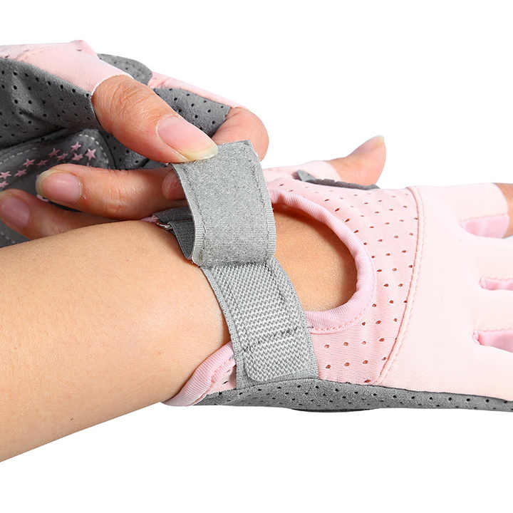 Purple/S Size Women's Non-Slip Breathable Sports Gloves - Lightweight and Shock-Resistant Fitness Gloves 5