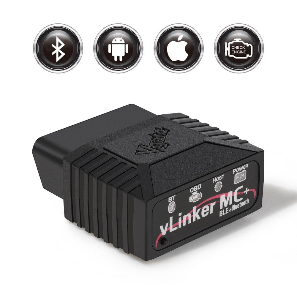 Vgate vLinker MC+ Bluetooth OBD2 Diagnostic Scanner - Supports Multiple Car Models & Advanced Protocols, Compatible with Android and iOS
