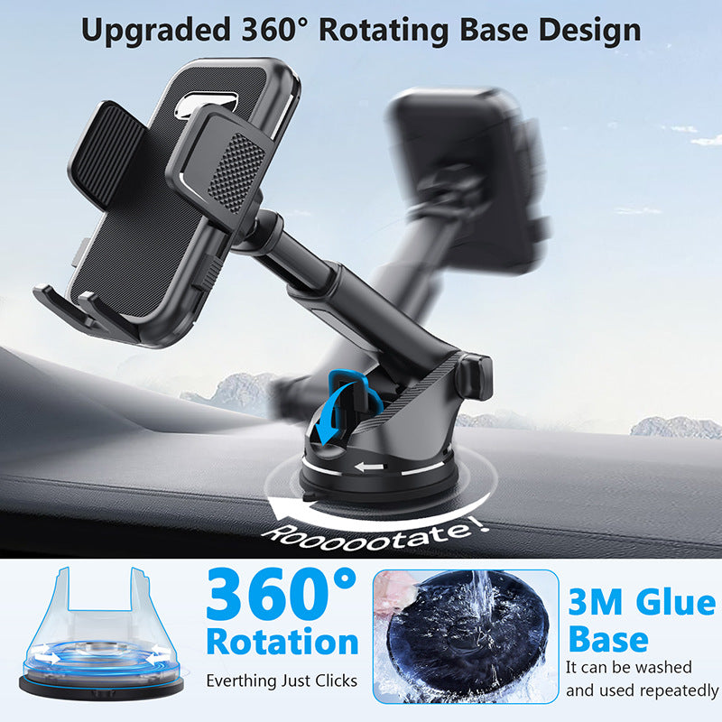 ML-236 Adjustable Car Phone Holder - Universal Suction Mount for Dashboard & Windscreen 3