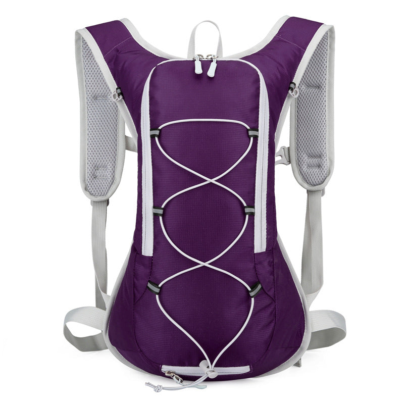 Purple Outdoor Sports Backpack for Running, Hiking, and Cycling - Lightweight and Waterproof（The product does not include a kettle）