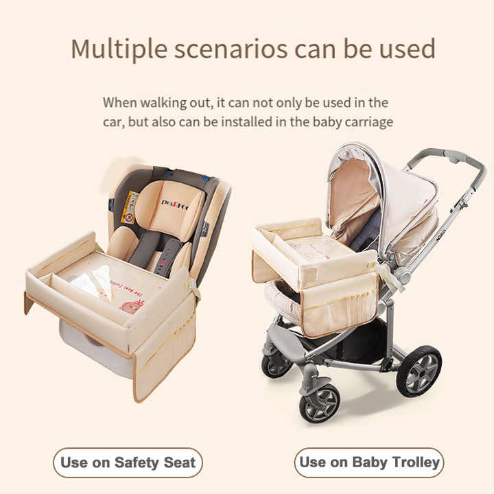 Giraffe Lion Monkey Children's Portable Car Seat Activity Tray - Multifunctional Travel Desk 3