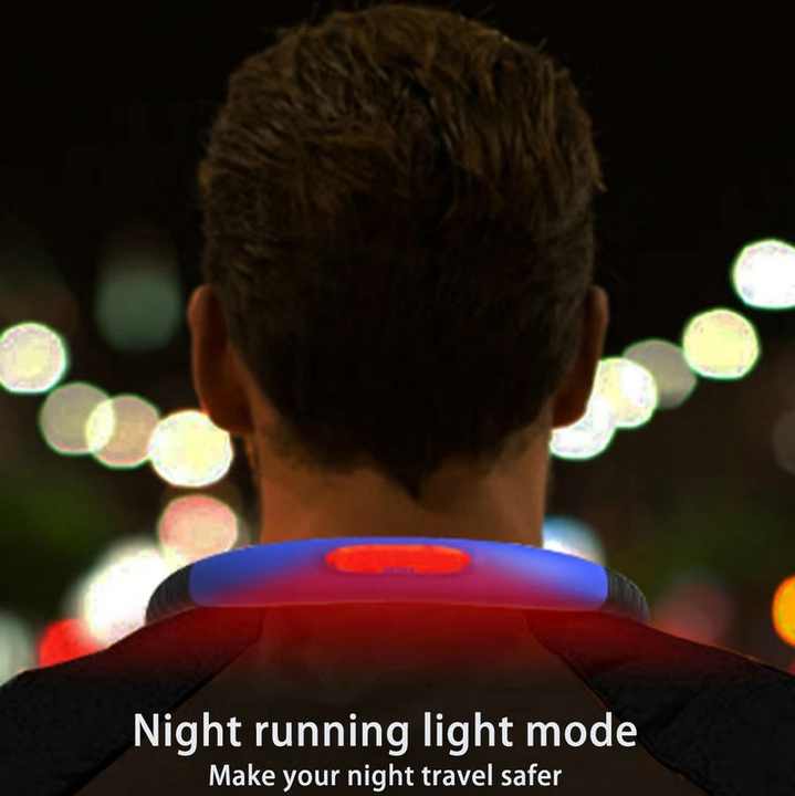 Blue Hands-Free Adjustable LED Neck Reading Light with 3 Modes for Night Walking and Reading 5