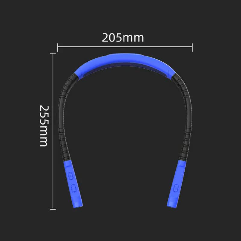 Blue Hands-Free Adjustable LED Neck Reading Light with 3 Modes for Night Walking and Reading 6