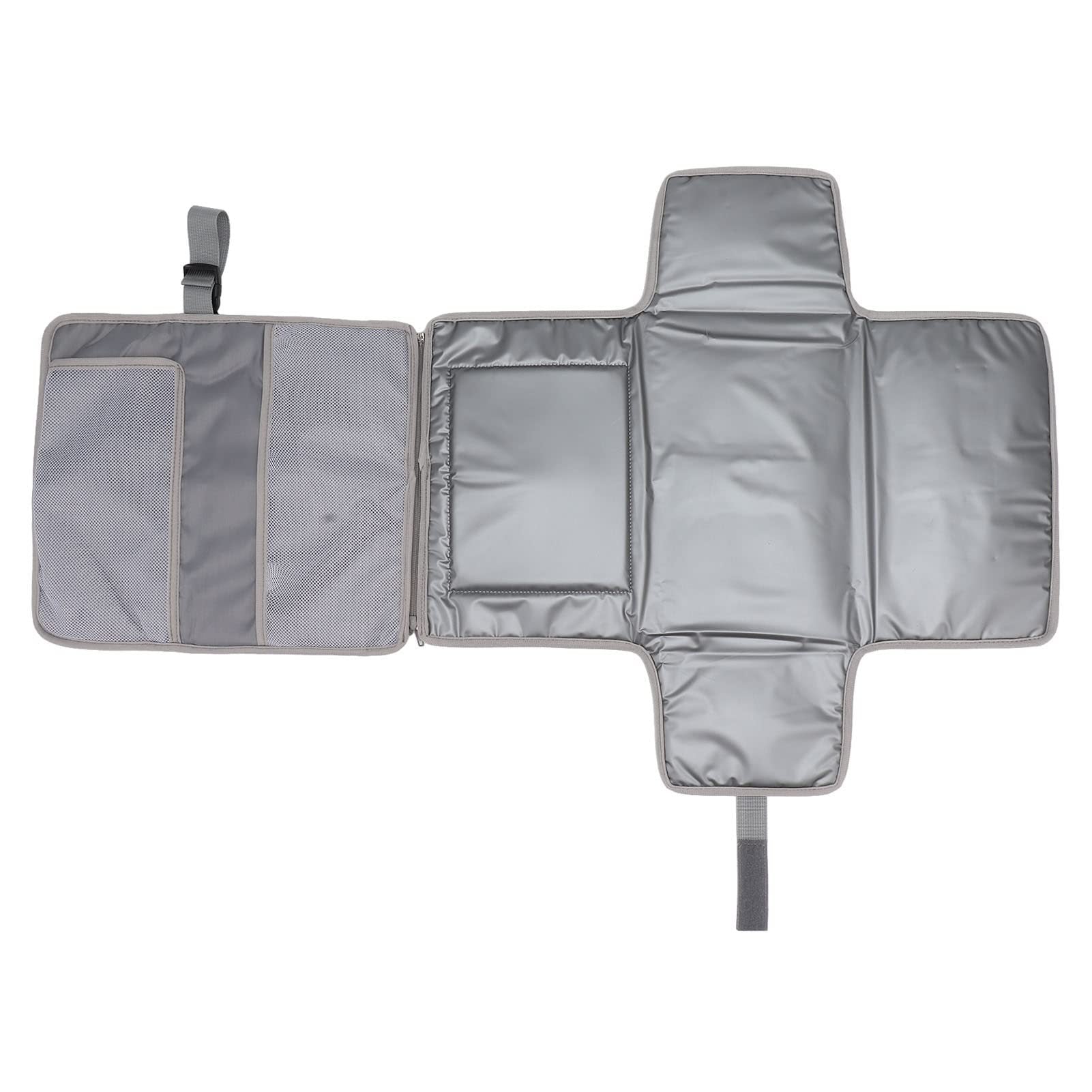 Blue Portable Baby Diaper Changing Pad with Storage Pockets - Travel Essentials for Parents 6