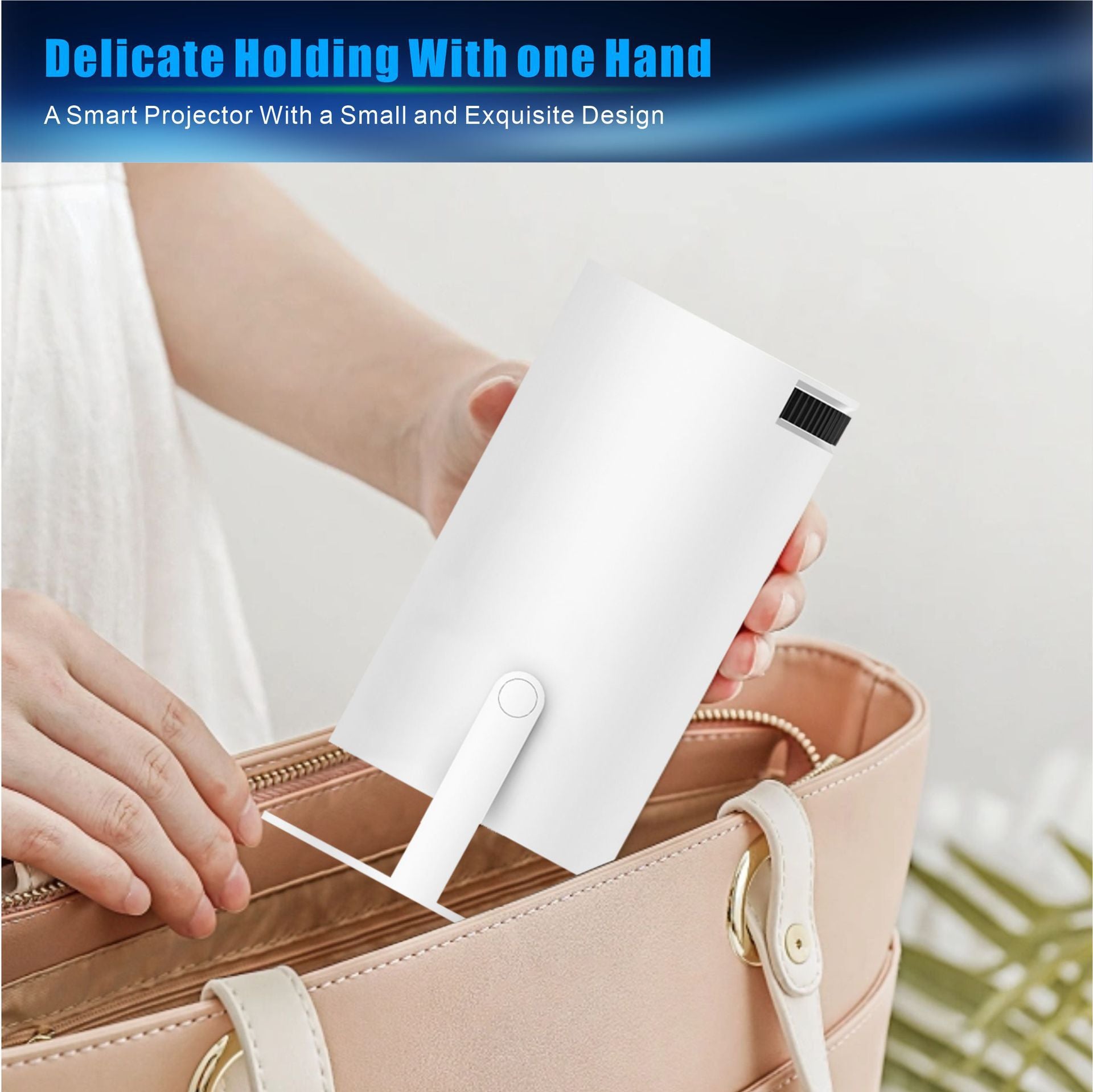 Portable 180 Degrees Adjustable Mini Projector - Full HD Home Theater 4