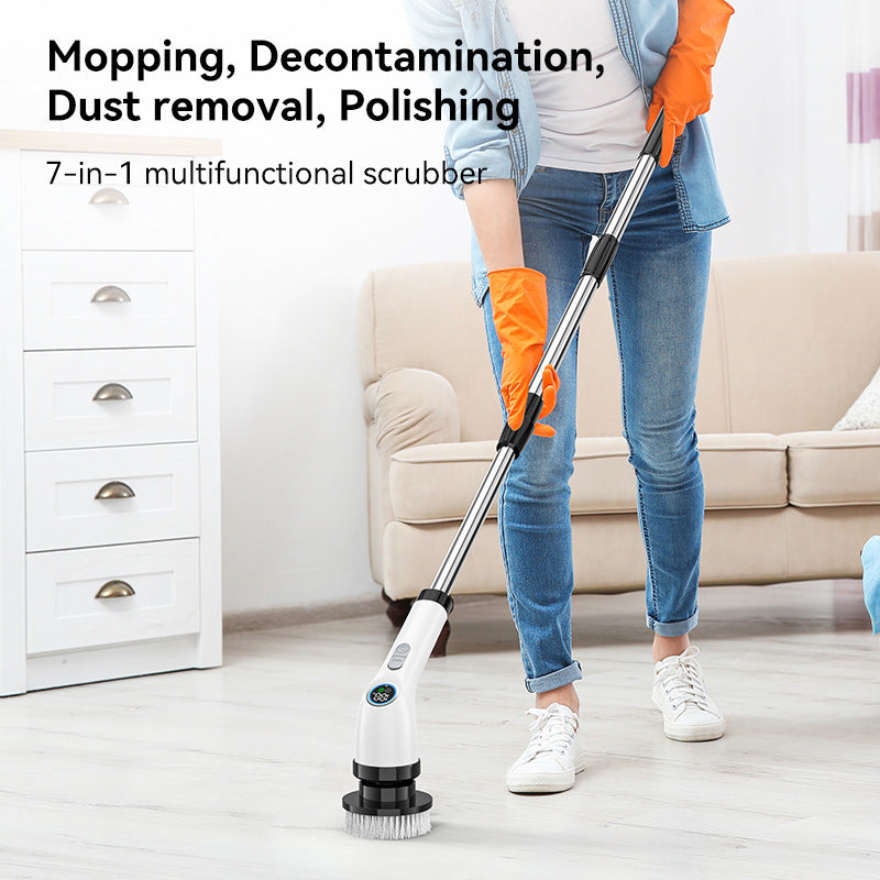 Electric Spin Scrubber with 7 Brush Heads - Cordless & Detachable Cleaning Tool 4