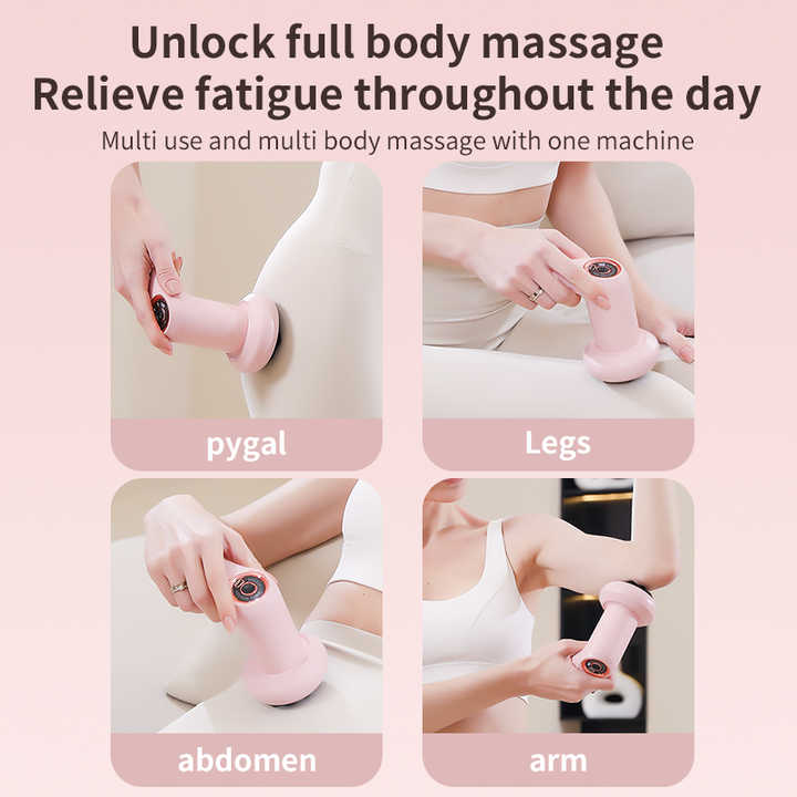 White Portable Electric Body Sculpting Massager - Slimming and Relaxation Tool 3