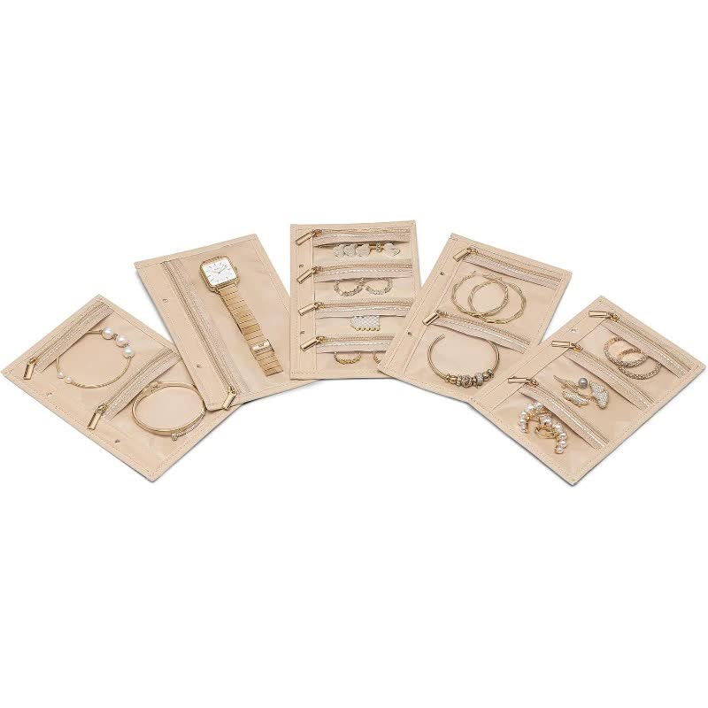 Portable Jewelry Organizer Inserts – Clear Zippered Pouch Set for Accessories 3