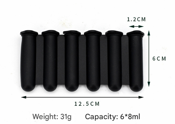 Black Reusable Silicone Ice Stick Mold - 10-Piece Set for Drinks and Bottles (6 x 1.2 cm per Stick) 4