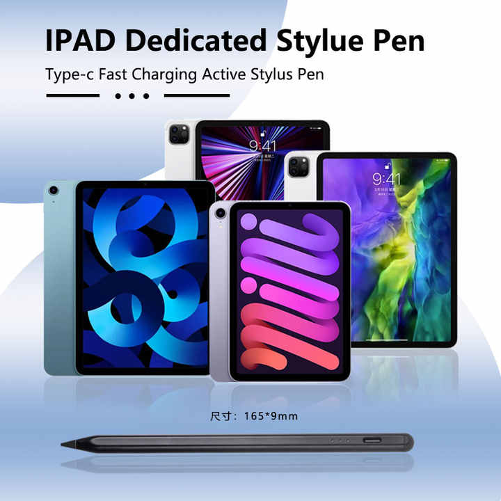 White Stylus Pen for iPad (2018 & Later) - Tilt Pressure, Magnetic Attachment, LED Battery Indicator, Type-C Rechargeable 3
