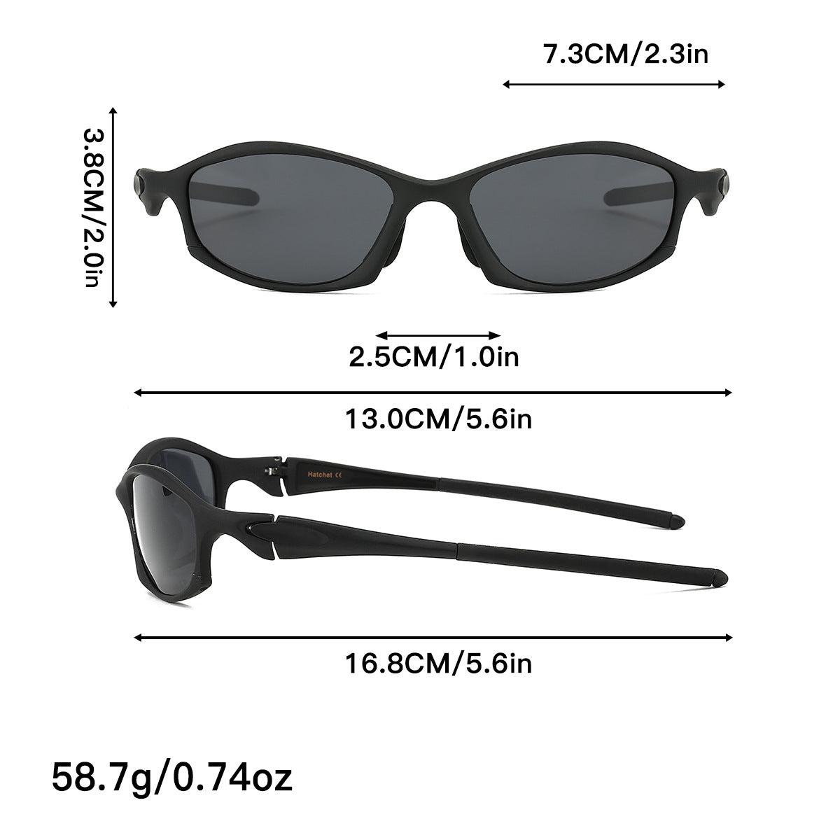 Stylish Sports Sunglasses with UV Protection, for Outdoor Activities 3