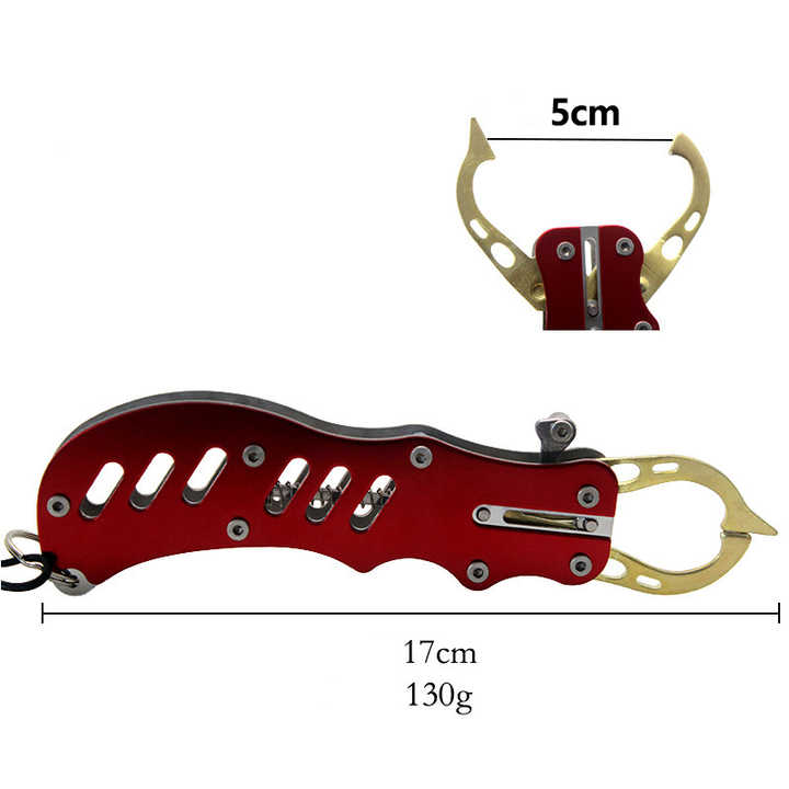 2 PCS Red Multi-Function Fishing Hook Remover Tool - Durable, Lightweight, and Compact 3