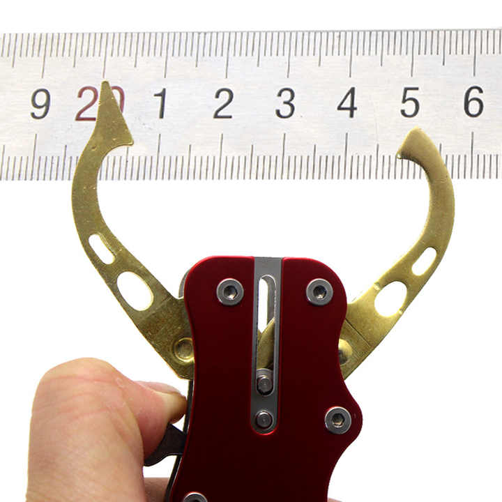 2 PCS Red Multi-Function Fishing Hook Remover Tool - Durable, Lightweight, and Compact 4