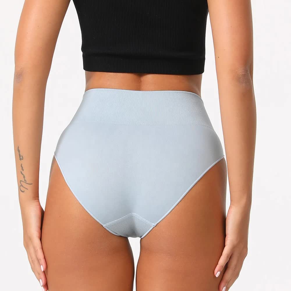 L Coffee 3-Pack High-Waist Microfiber Shaping Briefs - Seamless Full-Coverage Tummy Control Panties 6