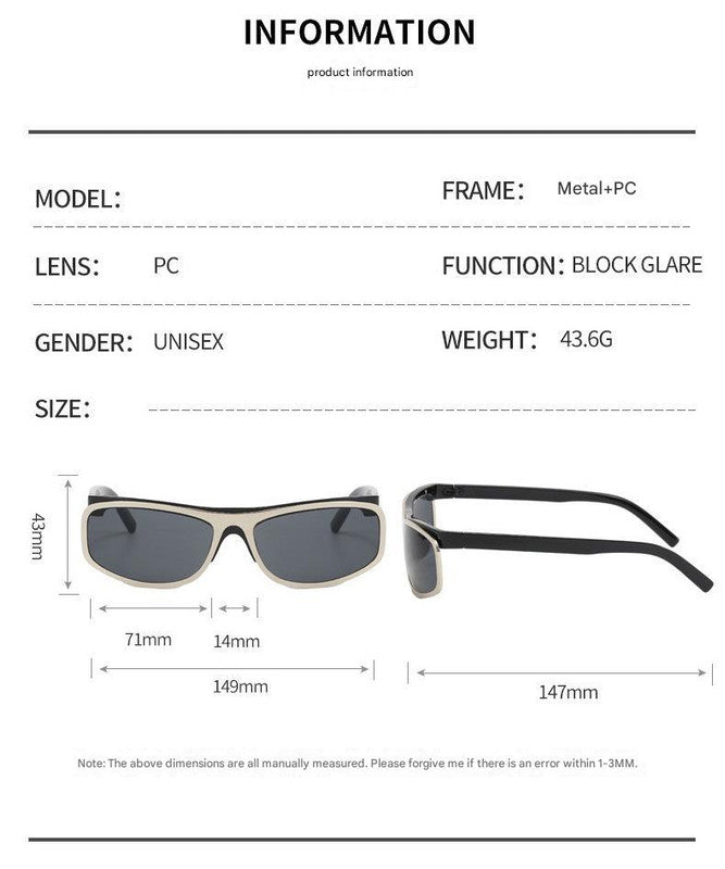 Brown Lenses With Brown Edges Trendy Curved Sunglasses - Cat Eye Design UV Protection Stylish Glare-Blocking Shades 5