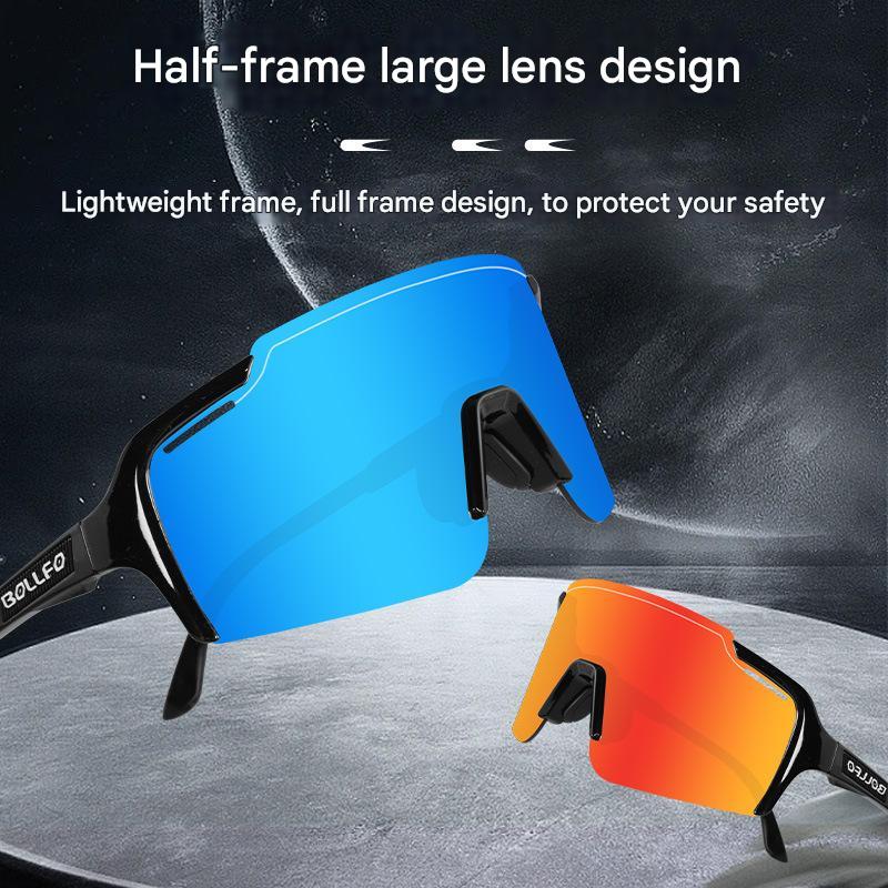 Transparent Color Change Lens Lightweight UV400 Photochromic Cycling Glasses, Anti-Wind Protective Sunglasses for Outdoor Sports 5