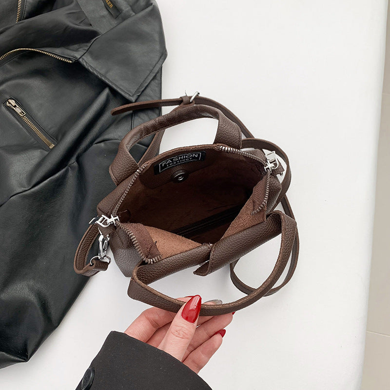 Brown Trendy Shirt-Inspired PU Shoulder Bag | Stylish Handbag with Unique Design 7