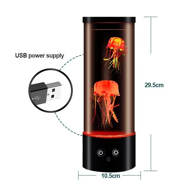 LED Jellyfish Lamp - Creative Night Light for Bedroom and Children's Room 4