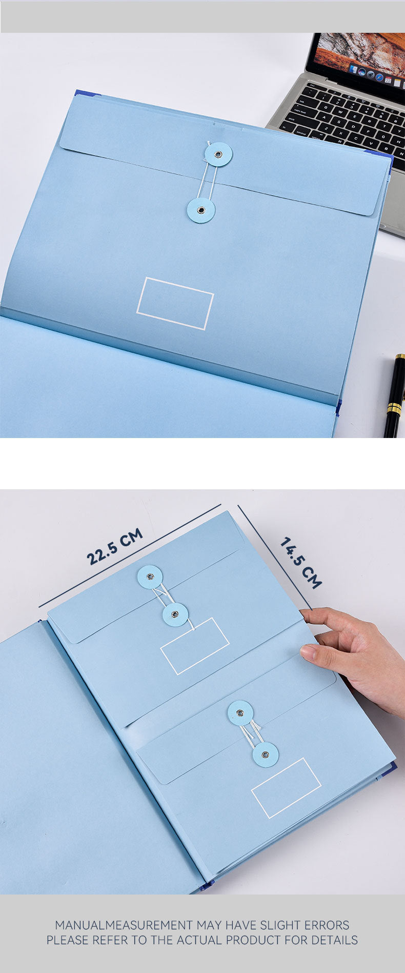 (Thick Version)Yellow Accordion File Binder with 12 Envelopes - Durable Document Organizer 6