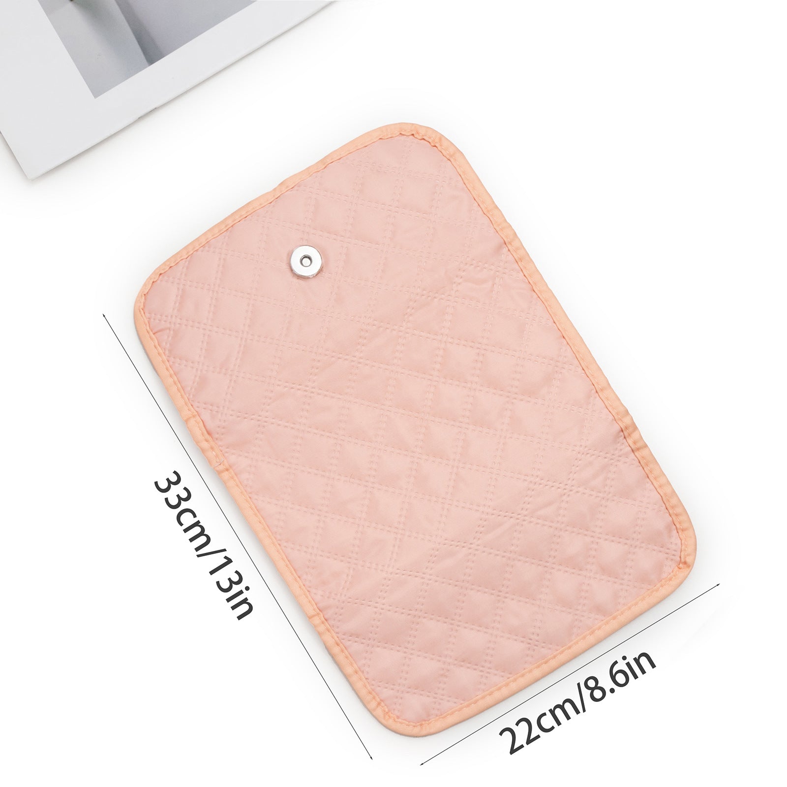 Pink Portable Travel Jewelry Organizer Roll - Foldable Jewelry Storage Pouch for Earrings, Rings, and Necklaces(Jewellery is a shooting prop and is not included) 3