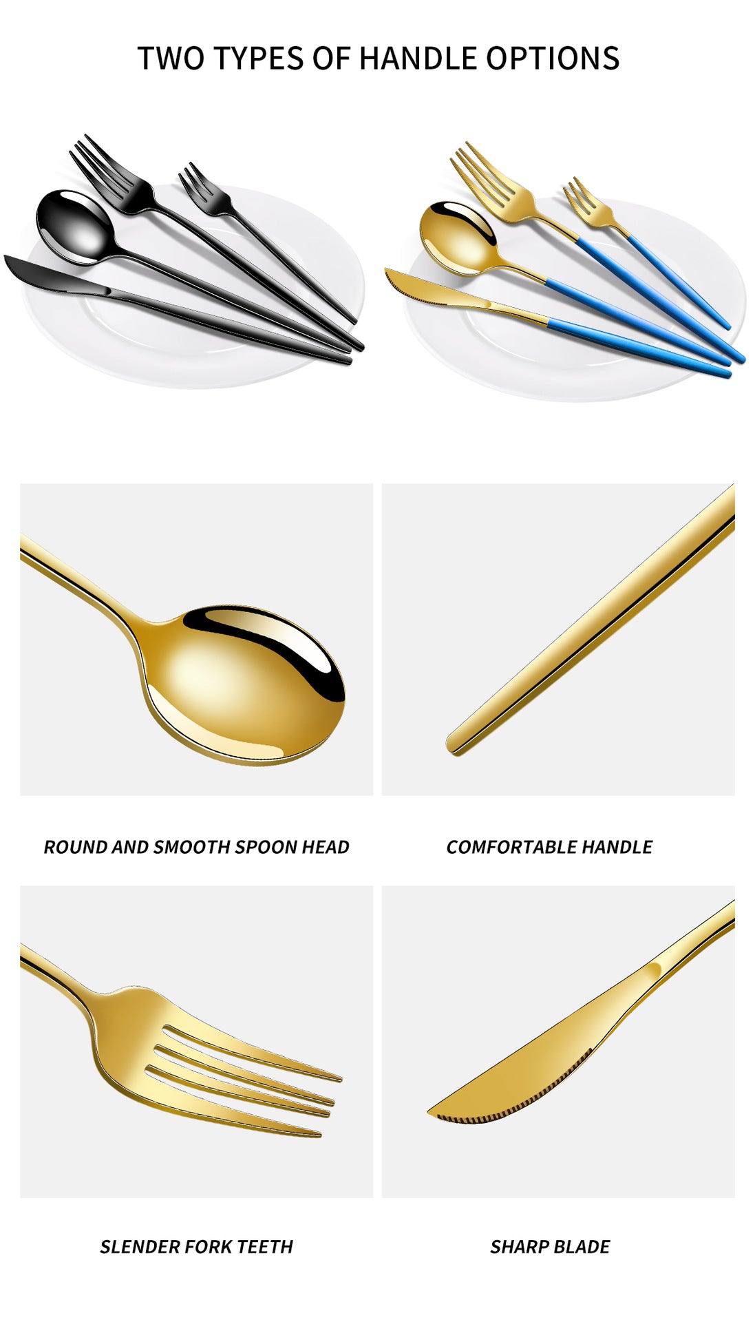 Pink And Gold Patchwork Colours 410 Stainless Steel 16-Piece Flatware Set - Elegant Dinnerware with Knife, Fork, Spoon for 4 People 5