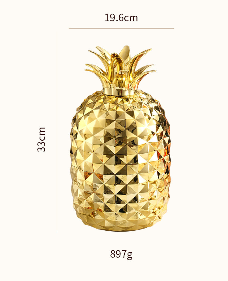 Gold Creative Pineapple-Shaped 410 Stainless Steel 24-Piece Cutlery Set – Elegant 6-Person Dining Gift Set 4